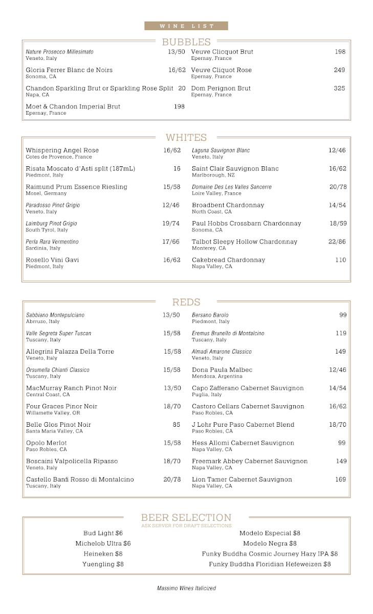 Clasico Italian Chophouse Menu - Image 3